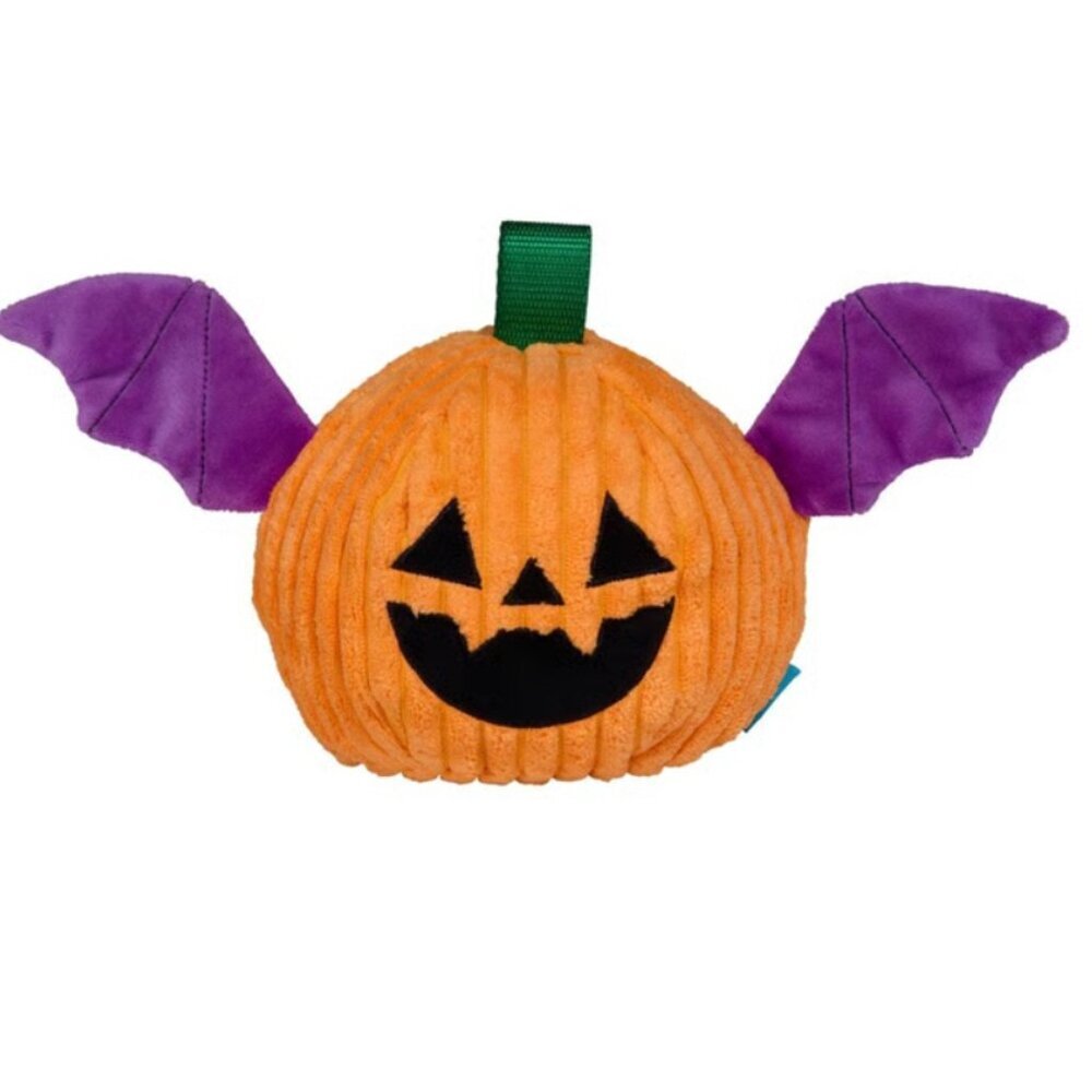 BARK Afraid of the Bark Halloween Batty Flapperlantern Plush Dog Toy All Breeds